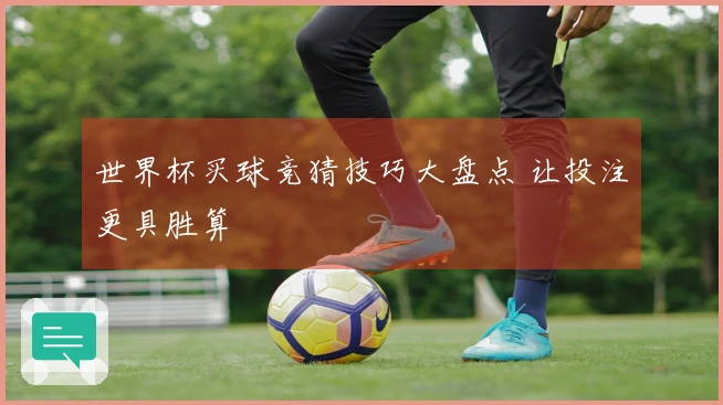 世界杯买球竞猜技巧大盘点 让投注更具胜算